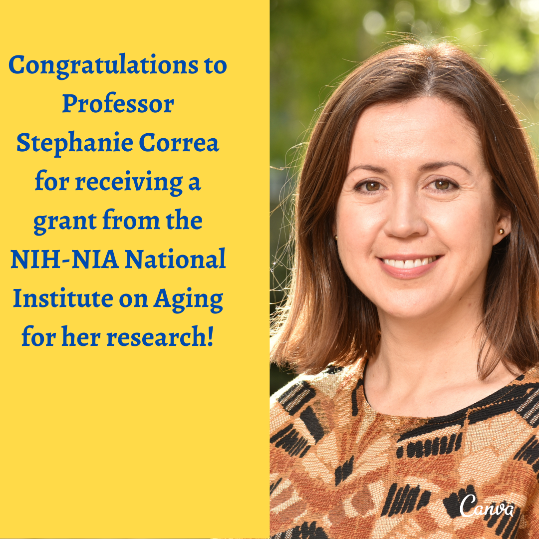 Congratulations to Professor Stephanie Correa for receiving a grant