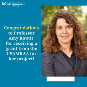 Congratulations to Professor Amy Rowat  for receiving a grant from the USAMRAA for her project!
