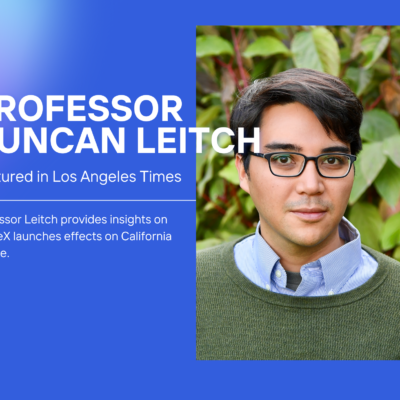 Professor Duncan Leitch Featured in Los Angeles Times