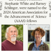 IBP Faculty, Professors Stephanie White and Barney Schlinger, were named to the 2024 American Association for the Advancement of Science (AAAS) fellows