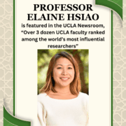 Professor Elaine Hsiao Featured in the UCLA Newsroom