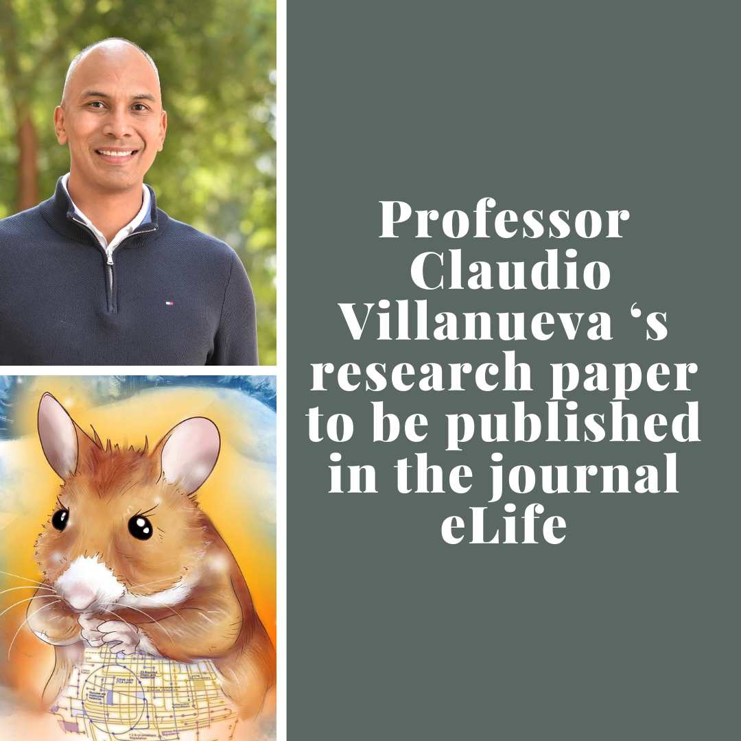 Professor Claudio Villanueva’s research paper to be published in the journal eLife