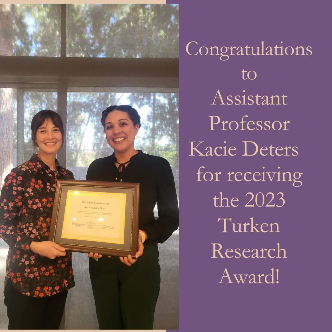 Congratulations Assistant Professor Kacie Deters!